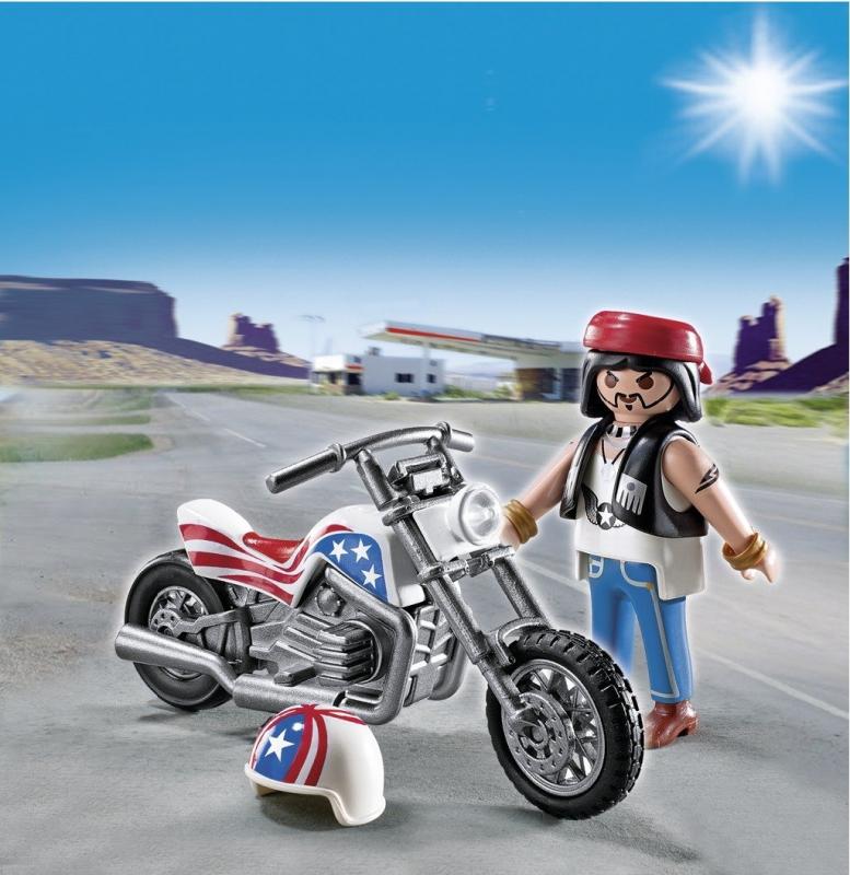 Playmobil Biker with Motorcycle Egg 5280 Table Mountain Toys