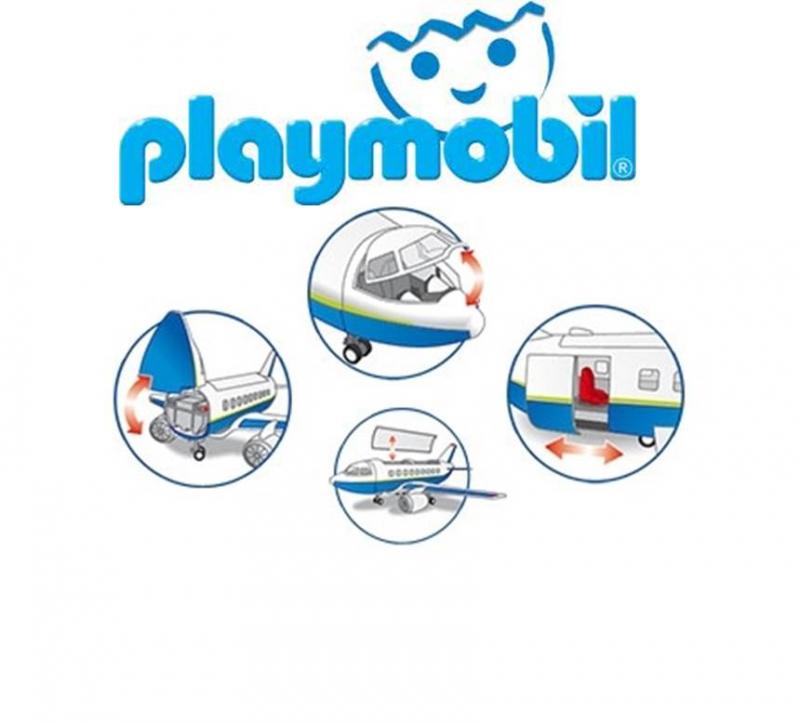 Playmobil Cargo and Passenger Aircraft with Tower 5261 Table Mountain