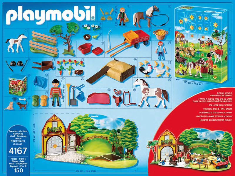 Playmobil Advent Calendar Pony Farm 4167 Table Mountain Toys