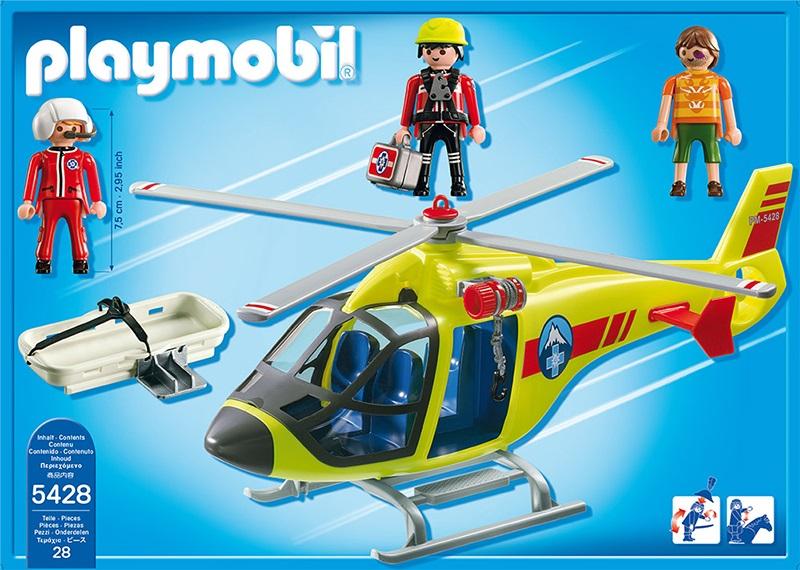 Playmobil Mountain Rescue Helicopter 5428 Table Mountain