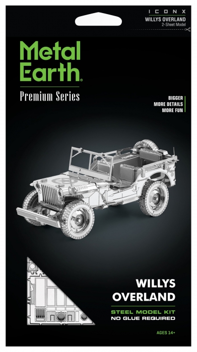  Metal Earth Metal Earth Premium Series Willys Overland ICX139