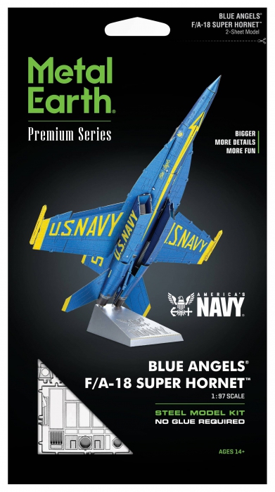  Metal Earth Premium Series Blue Angels F/A-18 Super Hornet ICX139