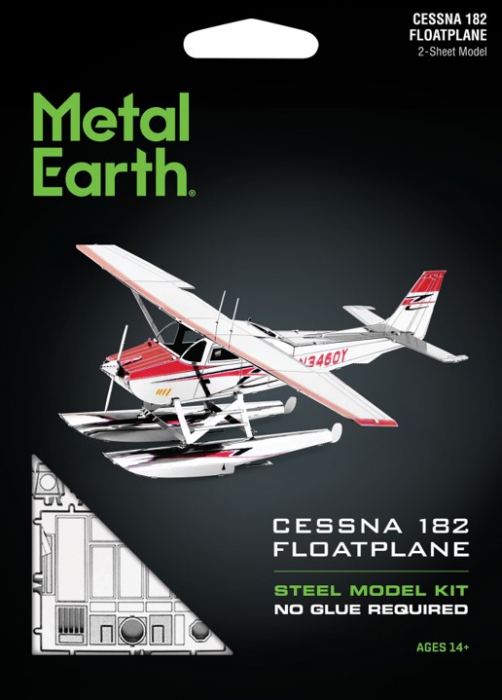  Metal Earth Cessna 182 Floatplane