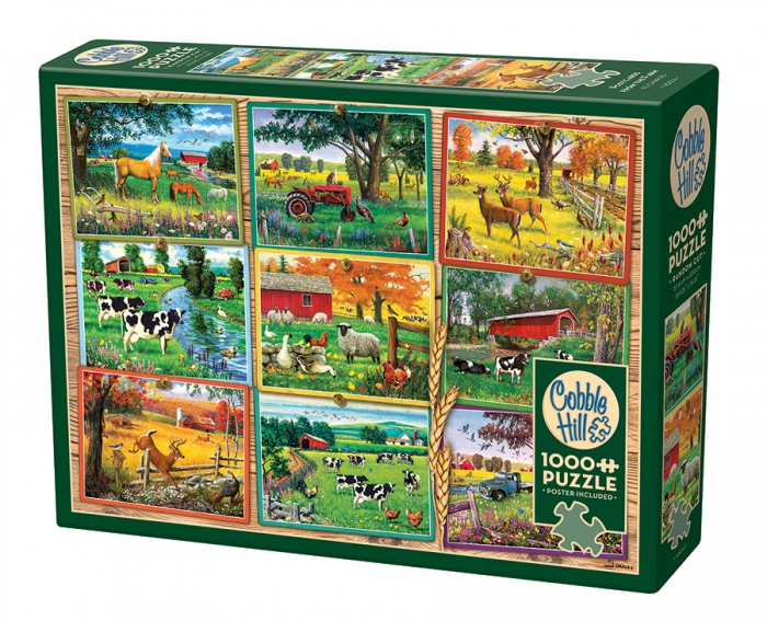  Cobble Hill Postcards from the Farm 1000 Piece Puzzle 40014