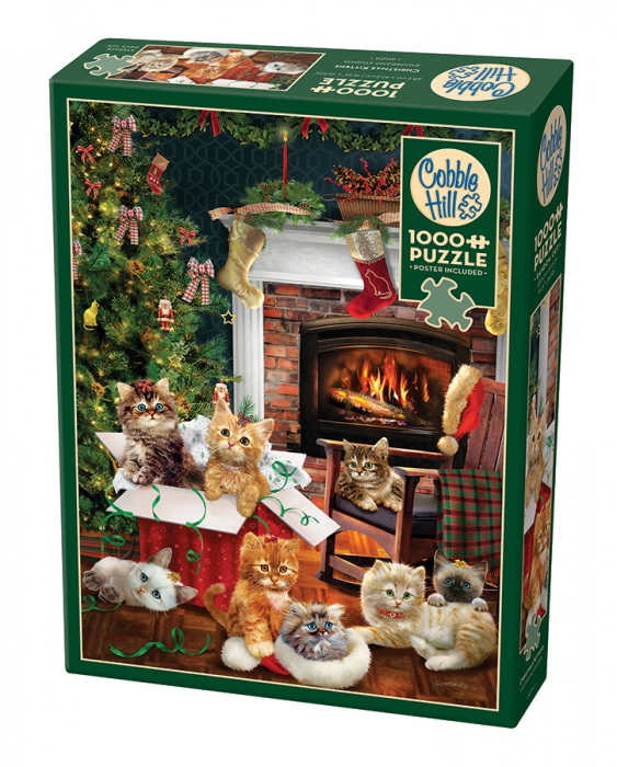  Cobble Hill Christmas Kittens 1000 Piece Puzzle 40216