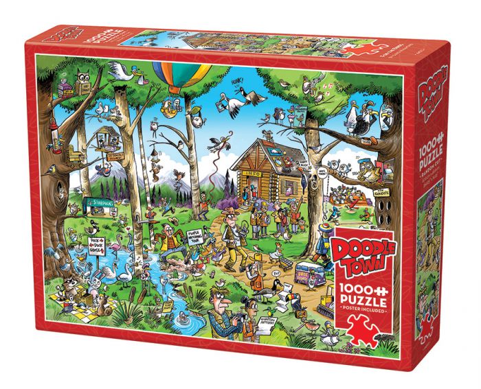  Cobble Hill DoodleTown: Birdwatcher's Paradise 1000 Piece Puzzle  44510