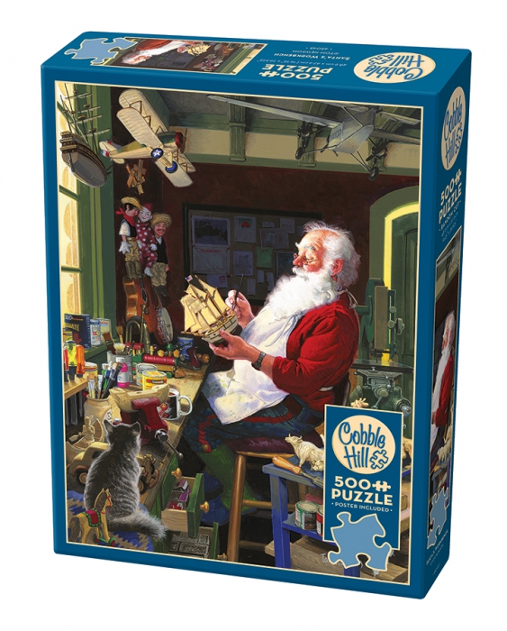  Cobble Hill Santa's Workbench 500 Piece Puzzle