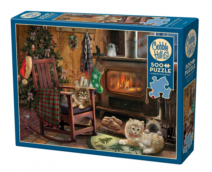  Cobble Hill Kittens by the Stove 500 Piece Puzzle