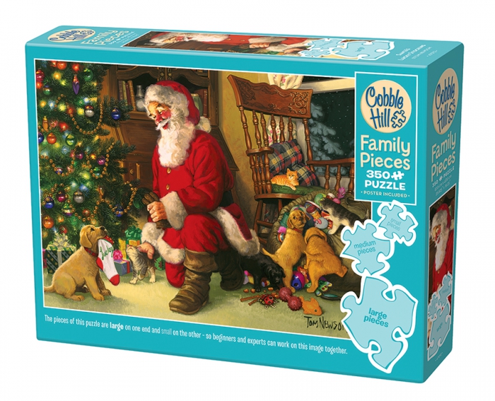  Cobble Hill Santa's Lucky Stocking 350 Piece Family Puzzle