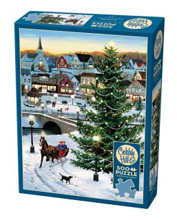 Cobble Hill Village Tree 500 Piece Puzzle