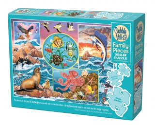 Cobble Hill Ocean Magic 350 Piece Family Puzzle