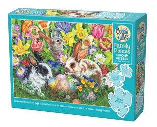 Cobble Hill Easter Bunnies 350 Piece Family Puzzle