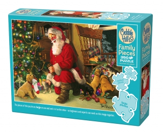 Cobble Hill Santa's Lucky Stocking 350 Piece Family Puzzle