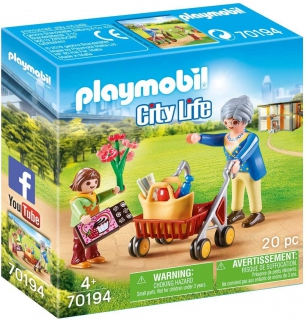 Playmobil Grandmother with Child 70194