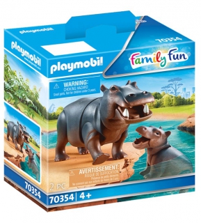 Playmobil Hippo with Calf 70354