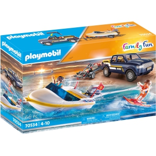 Playmobil Pick-up with Speedboat 70534