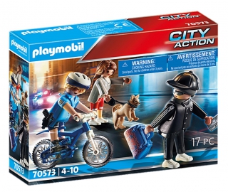Playmobil Police Bicycle with Thief 70573