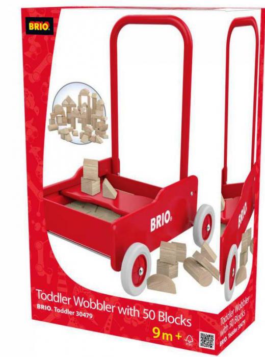 brio toddler wobbler with blocks