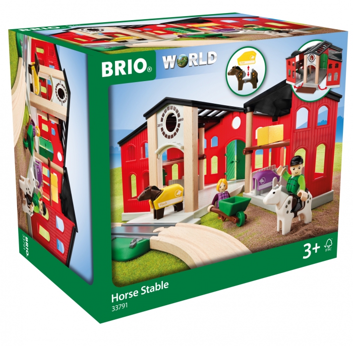 brio horse farm set