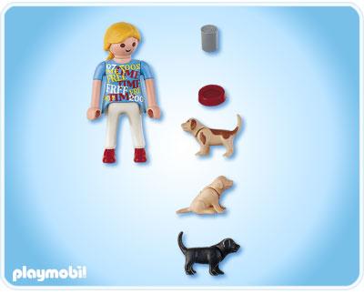 Playmobil Woman with Puppy Dogs 4687 | Table Mountain Toys
