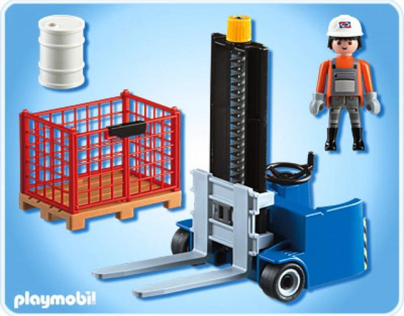 playmobil forklift truck