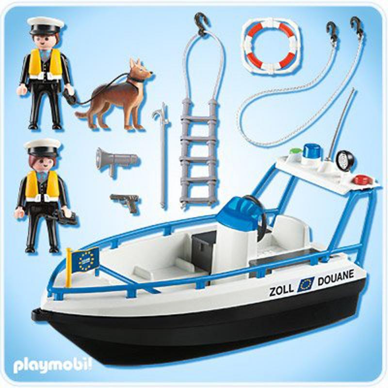 playmobil patrol boat