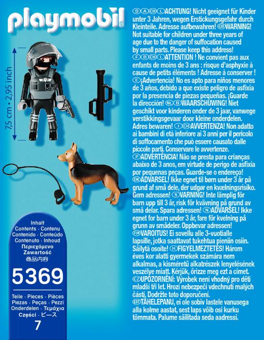 playmobil tactical police dog unit