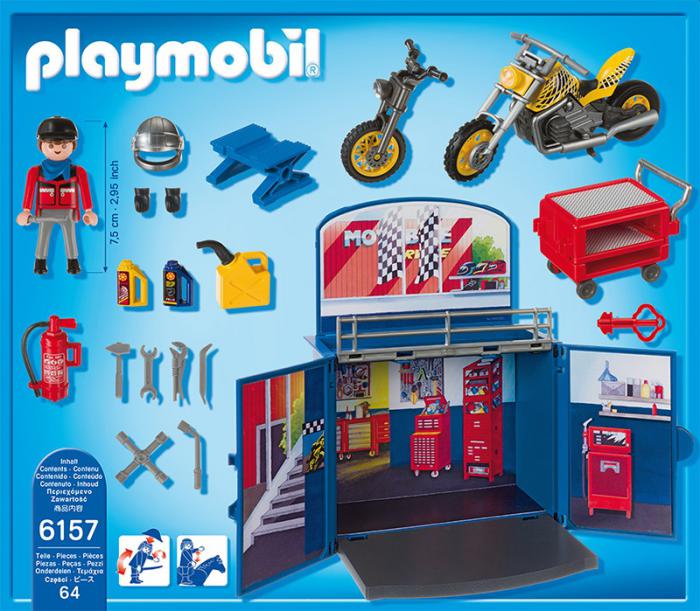 playmobil motorcycle workshop