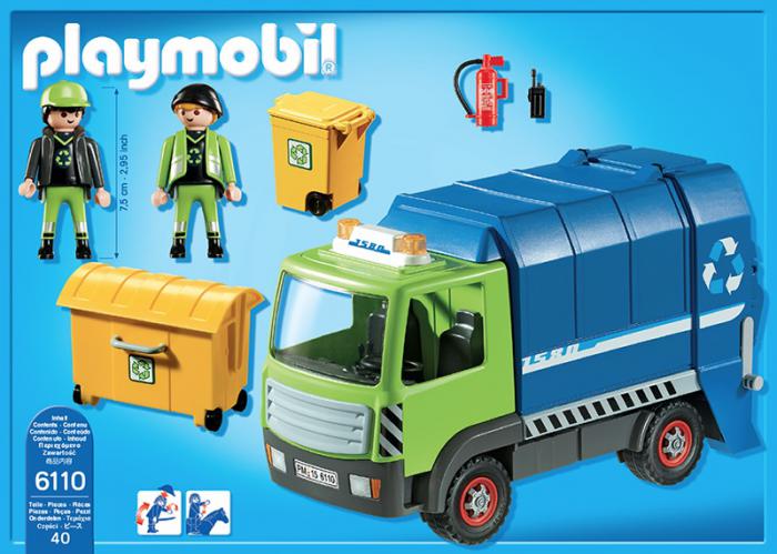 playmobil recycling truck 6110