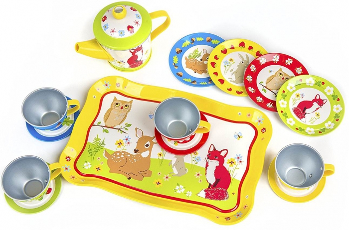 forest friends tea set