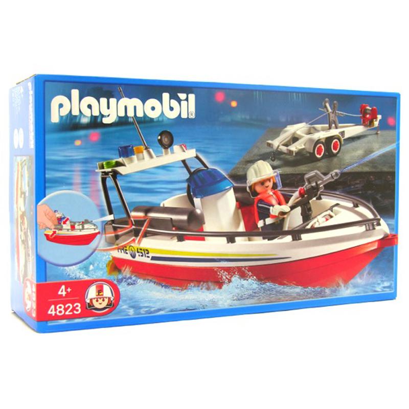 playmobil fire rescue boat