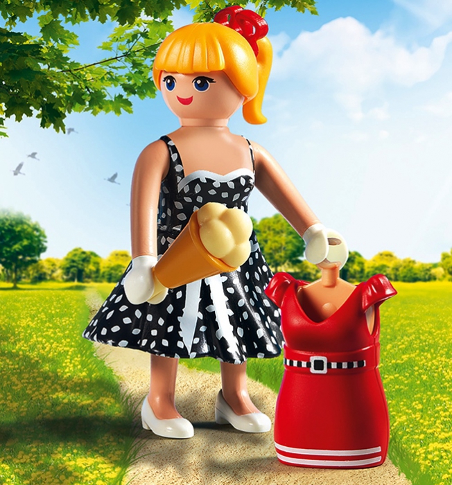 Playmobil 6883 Fifties Fashion Girl with Changeable Clothing