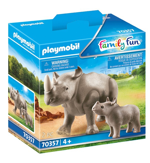 Playmobil Rhino with Calf 70357